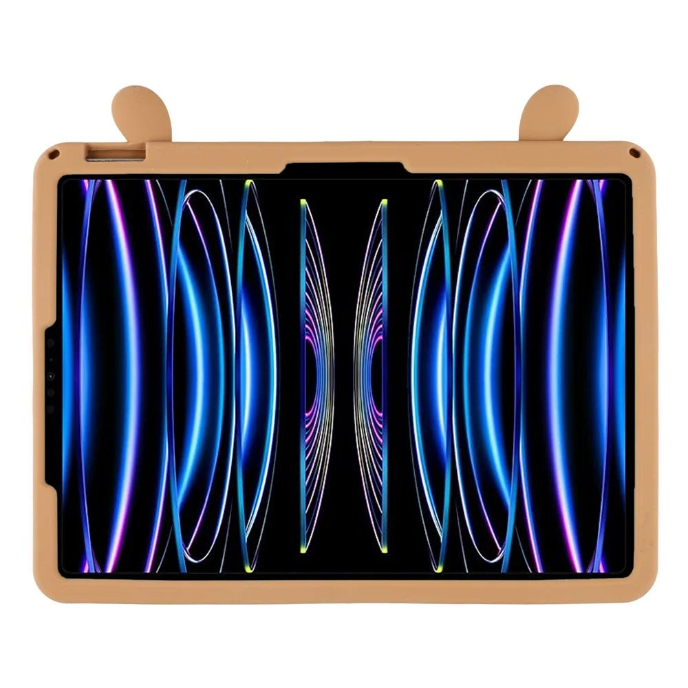 Silicone Case for iPad Air 11 (2026) / (2025) / (2024) / Air (2022) / (2020) / iPad Pro 11 (2024) / (2022) / (2021) / (2020) / (2018) Tablet Cover with Retractable Bear Kickstand / Shoulder Strap - 7