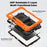 For Samsung Galaxy Tab S11 Case PC + Silicone Tablet Cover with PET Film and Shoulder Strap - Orange - 3