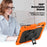 For Samsung Galaxy Tab S11 Case PC + Silicone Tablet Cover with PET Film and Shoulder Strap - Orange - 5