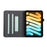 For iPad mini (2024)  /  (2021) Case Foldable Stand Leather Tablet Cover with Handheld Wristband - Green - 3