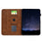 For Samsung Galaxy Tab S8 / S7 Case Imprinted Plum Blossom Stand Card Slots Leather Tablet Cover with Auto Sleep / Wake - Brown - 2