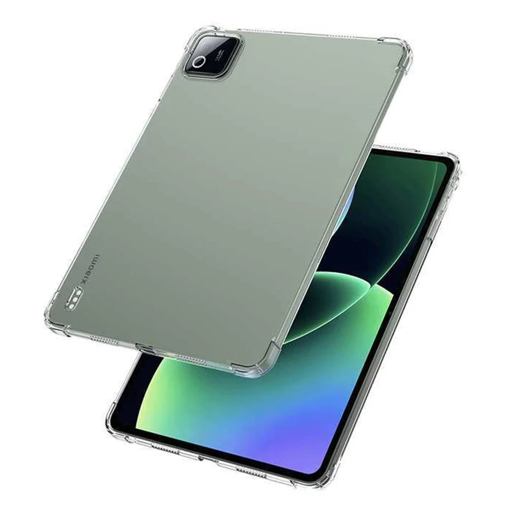 For Xiaomi Pad 8  /  8 Pro Case TPU Drop-Resistant Clear Tablet Cover + Tempered Glass Screen Film - 2