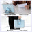 For iPad Pro 11 (2025) / (2024) Case Kickstand Wave Pattern Shockproof TPU + PC Tablet Cover - Baby Blue - 4