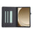 For Samsung Galaxy Tab A11 / A9 Case Foldable Stand Leather Tablet Cover with Handheld Wristband - Green - 2
