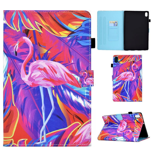 For Samsung Galaxy Tab S11 Case Pattern Printing Leather Tablet Cover with Card Holder - Bird - 1