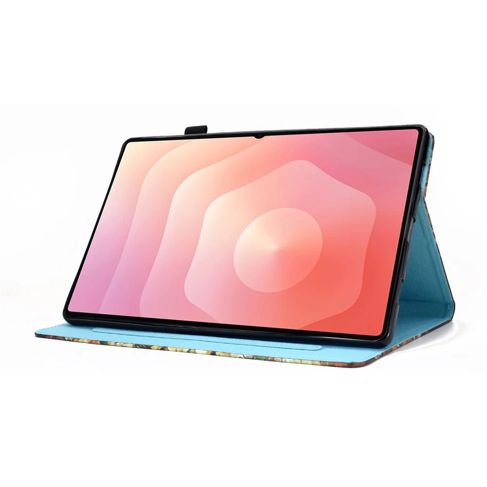 For Samsung Galaxy Tab S11 Case Pattern Printing Leather Tablet Cover with Card Holder - Bird - 3