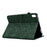 For Samsung Galaxy Tab S11 Case Card Slots Stand Rhombus Auto Wake / Sleep Leather Cover - Green - 4