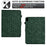 For Samsung Galaxy Tab S11 Case Card Slots Stand Rhombus Auto Wake / Sleep Leather Cover - Green - 6