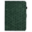 For Samsung Galaxy Tab S11 Case Card Slots Stand Rhombus Auto Wake / Sleep Leather Cover - Green - 7