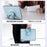 For iPad (2025)  /  10.9 (2022) Case Kickstand Wave Pattern Shockproof TPU + PC Tablet Cover - Baby Blue - 4