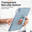 For iPad (2025)  /  10.9 (2022) Case Kickstand Wave Pattern Shockproof TPU + PC Tablet Cover - Baby Blue - 5