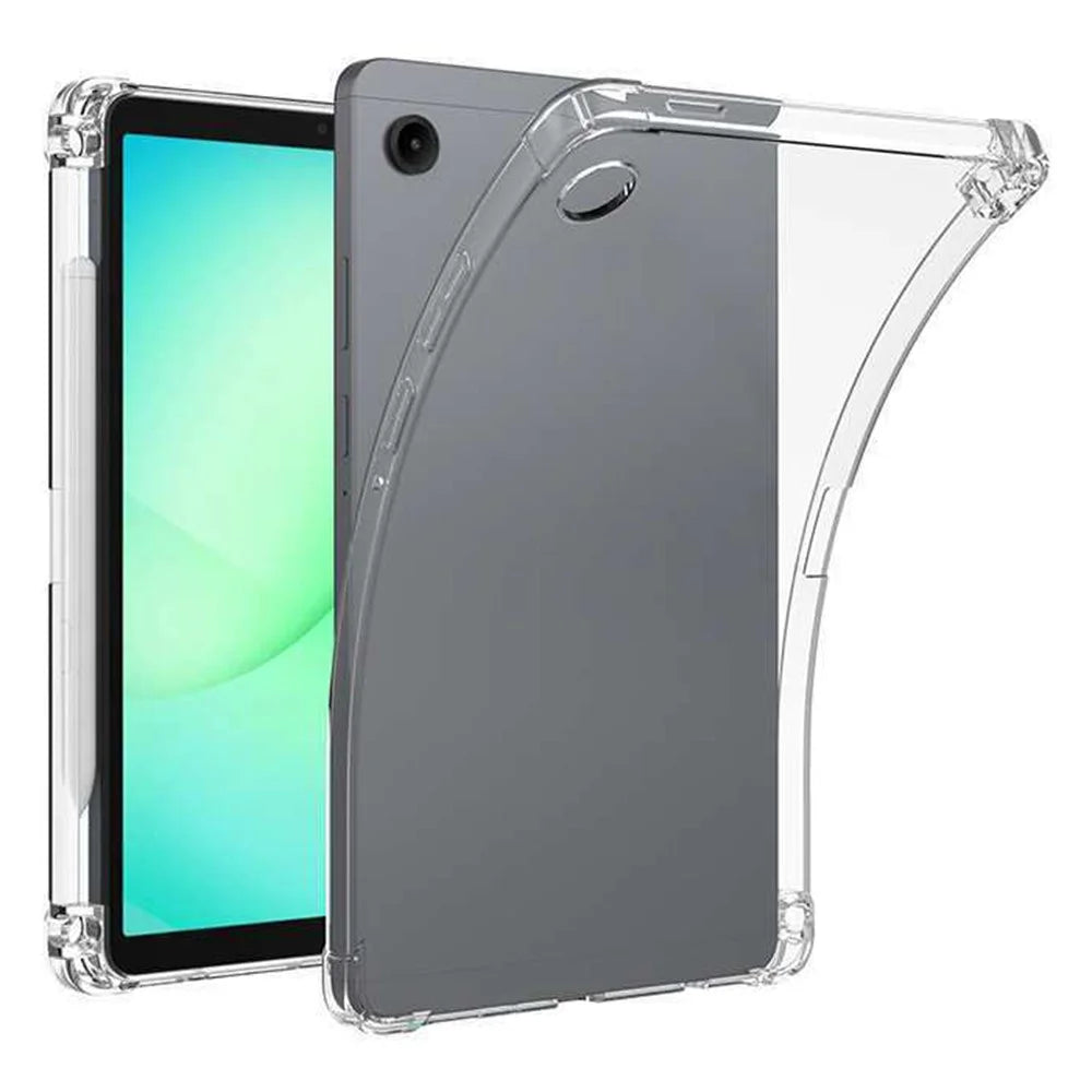 For Samsung Galaxy Tab A11 Case Reinforced Four Corner Anti-Drop Clear TPU Tablet Cover with Pen Slot - 1