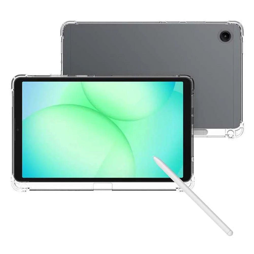 For Samsung Galaxy Tab A11 Case Reinforced Four Corner Anti-Drop Clear TPU Tablet Cover with Pen Slot - 3