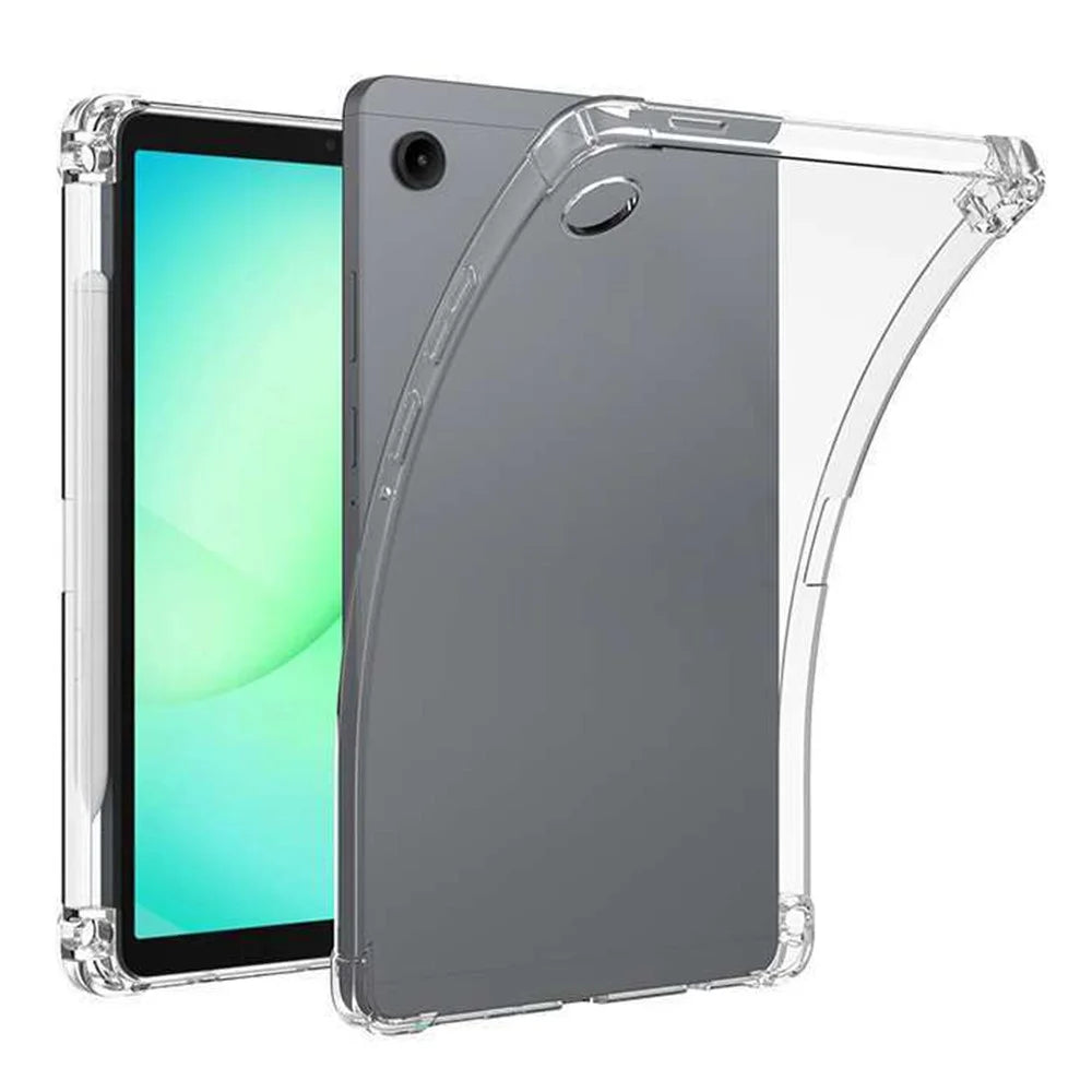 For Samsung Galaxy Tab A11+ Case Reinforced Four Corner Anti-Drop Clear TPU Tablet Cover with Pen Slot - 1