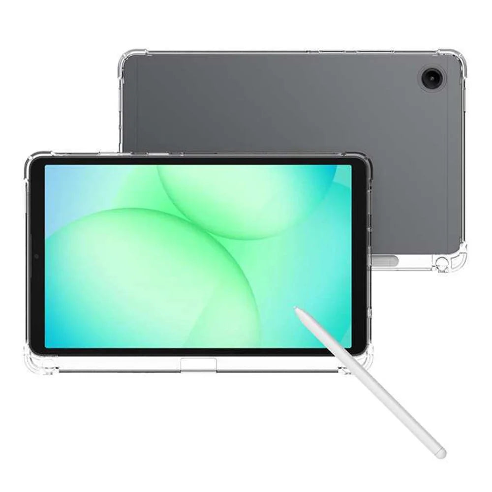 For Samsung Galaxy Tab A11+ Case Reinforced Four Corner Anti-Drop Clear TPU Tablet Cover with Pen Slot - 4