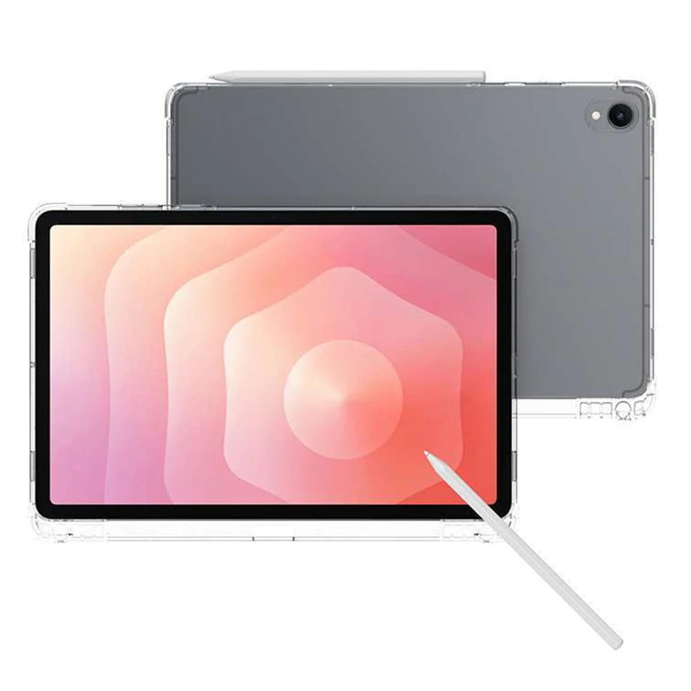 For Samsung Galaxy Tab S11 Case Reinforced Four Corner Anti-Drop Clear TPU Tablet Cover with Pen Slot - 2