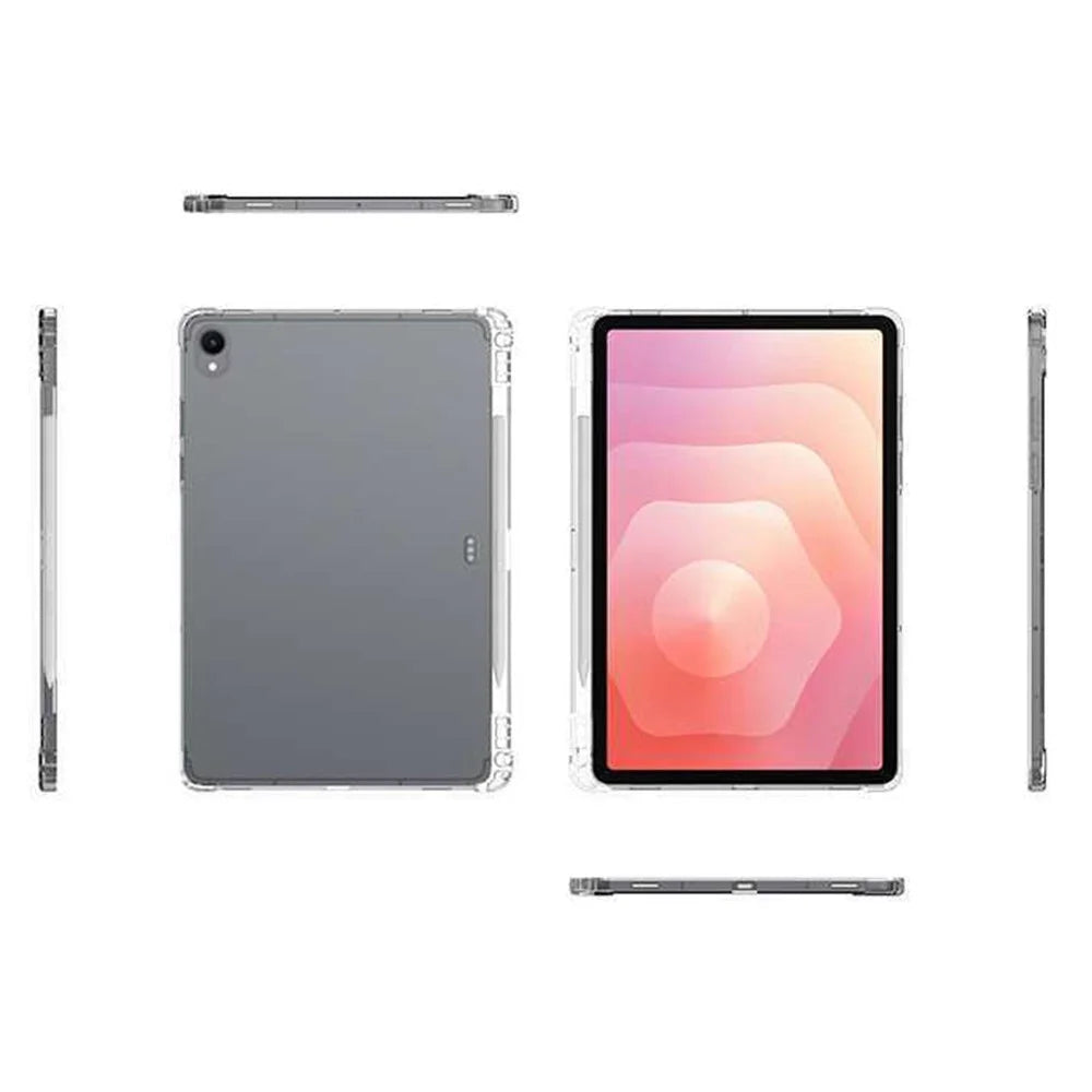 For Samsung Galaxy Tab S11 Case Reinforced Four Corner Anti-Drop Clear TPU Tablet Cover with Pen Slot - 3