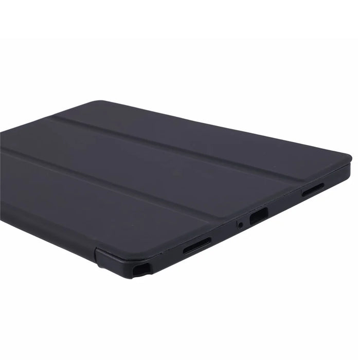 For Samsung Galaxy Tab A11 Case Leather + Honeycomb TPU Tablet Cover Tri-Fold Stand - Black - 6