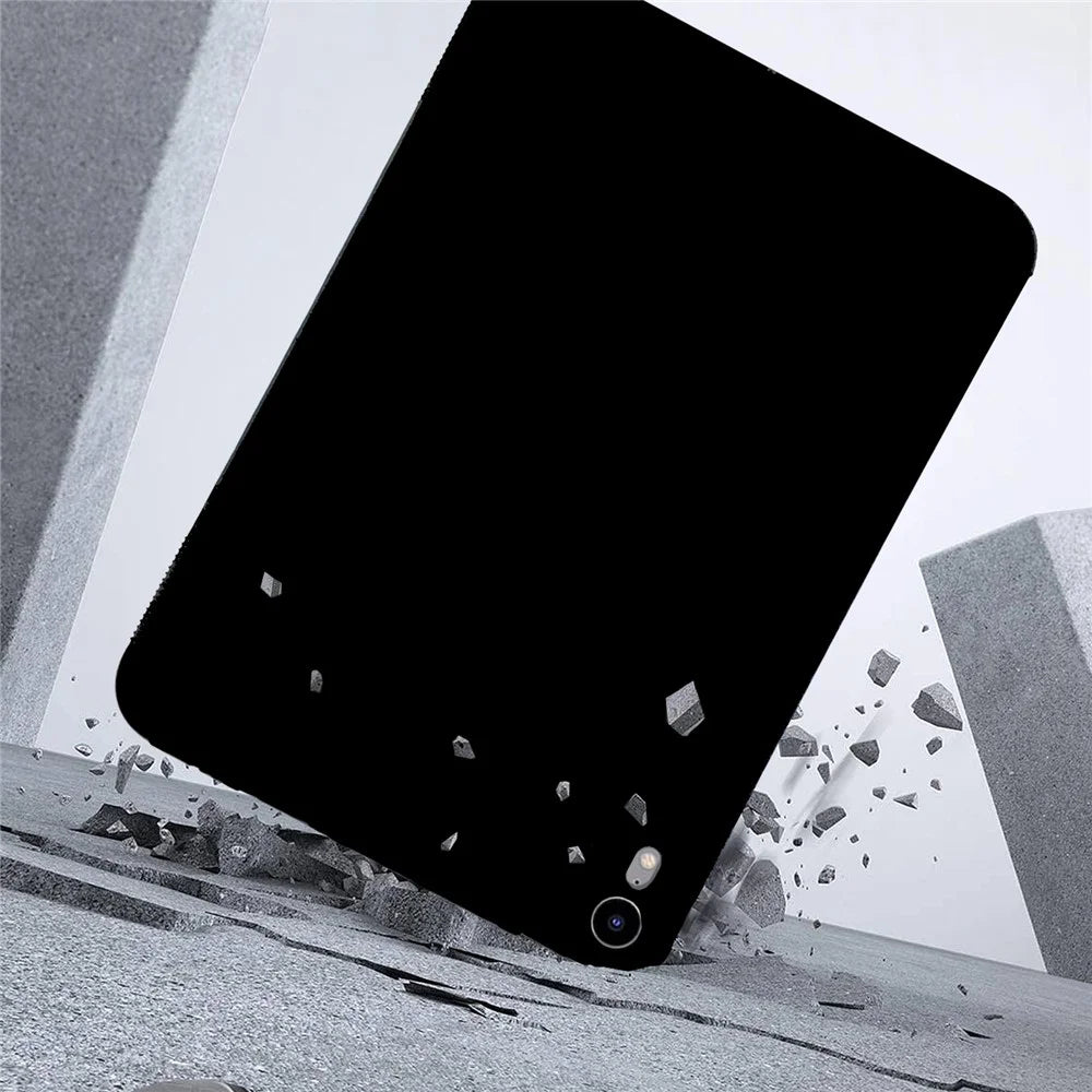 For iPad mini (2024) / (2021) Case Slim Matte TPU Protective Tablet Cover - Black - 3