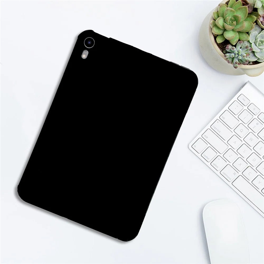 For iPad mini (2024) / (2021) Case Slim Matte TPU Protective Tablet Cover - Black - 5