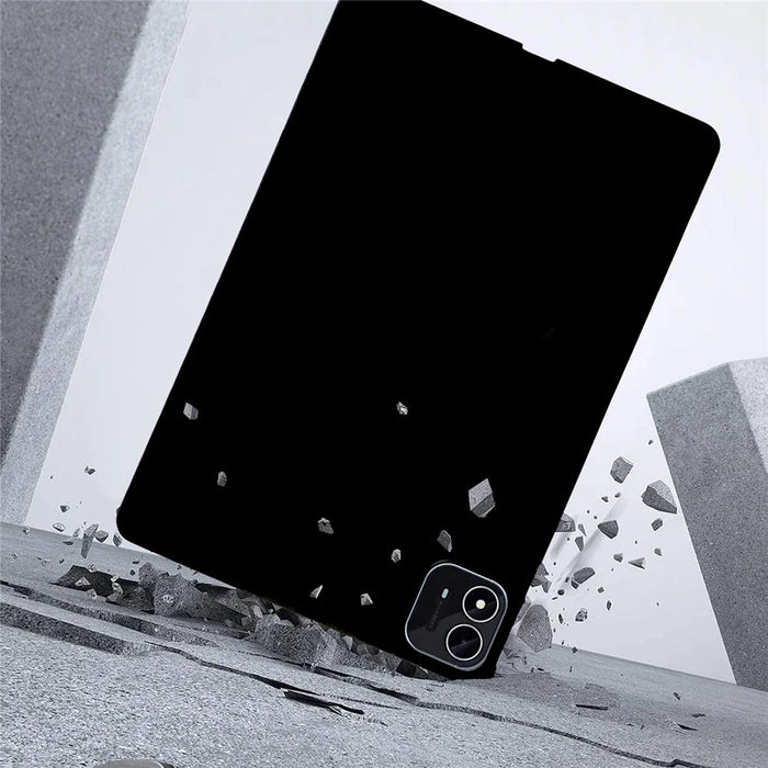 For itel Pad One Case Slim Matte TPU Protective Tablet Cover - Black - 3