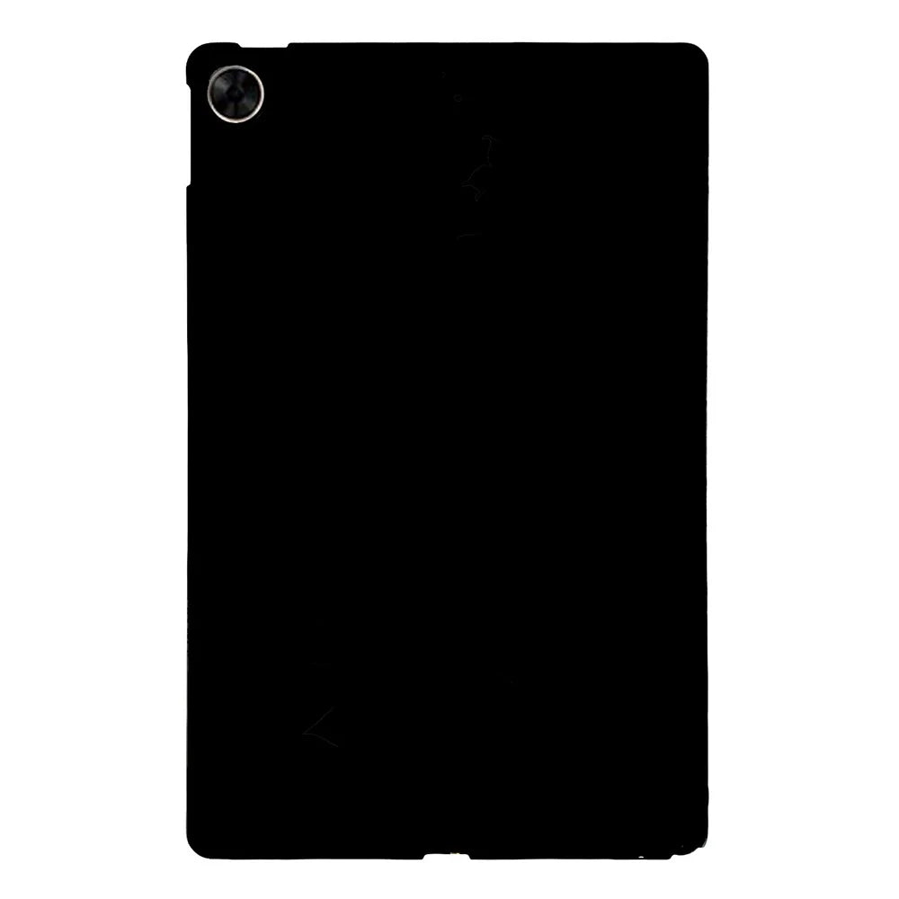 For Realme Pad Case Slim Matte TPU Protective Tablet Cover - Black - 1