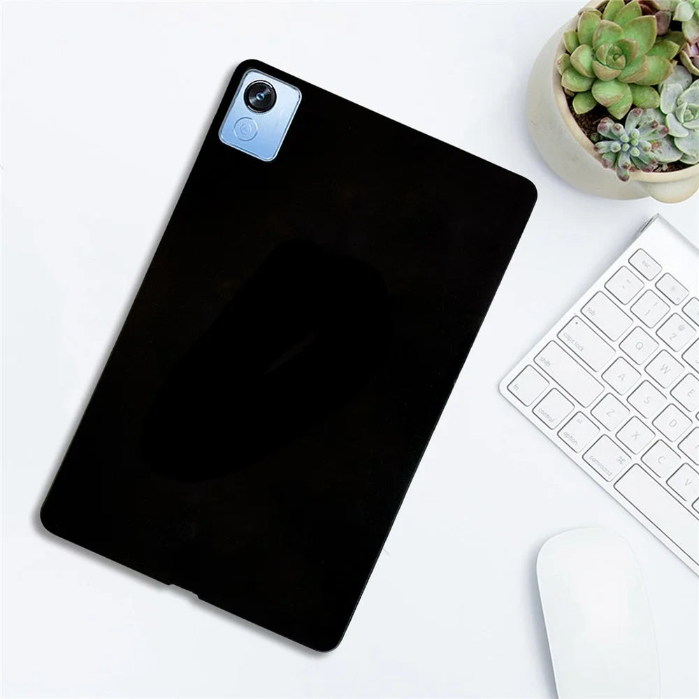 For Realme Pad X Case Slim Matte TPU Protective Tablet Cover - Black - 5
