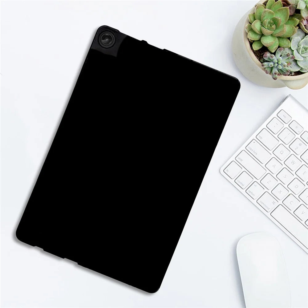 For Lenovo Tab M10 (Gen 3) Case Slim Matte TPU Protective Tablet Cover - Black - 5