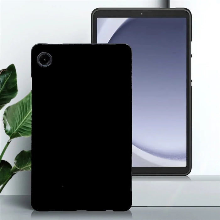 For Samsung Galaxy Tab A11 / Tab A9 Case Slim Matte TPU Protective Tablet Cover - Black - 2