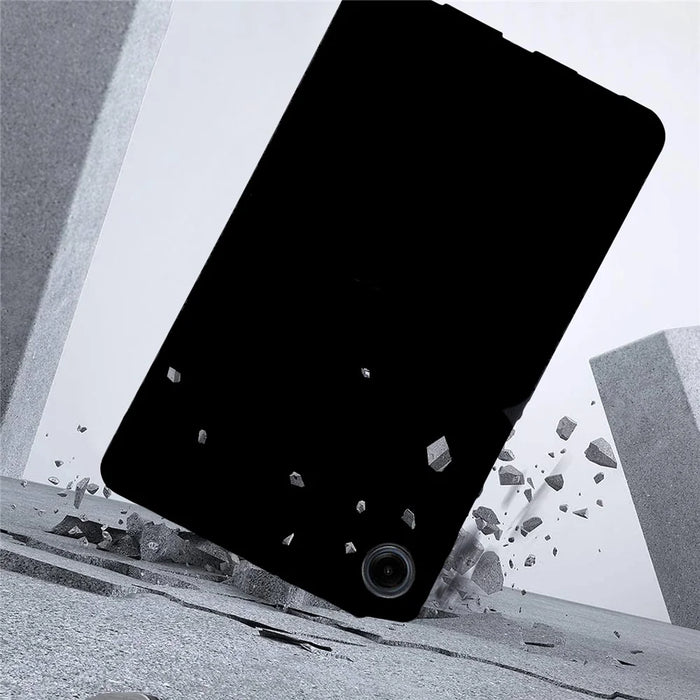 For Samsung Galaxy Tab A11 / Tab A9 Case Slim Matte TPU Protective Tablet Cover - Black - 3