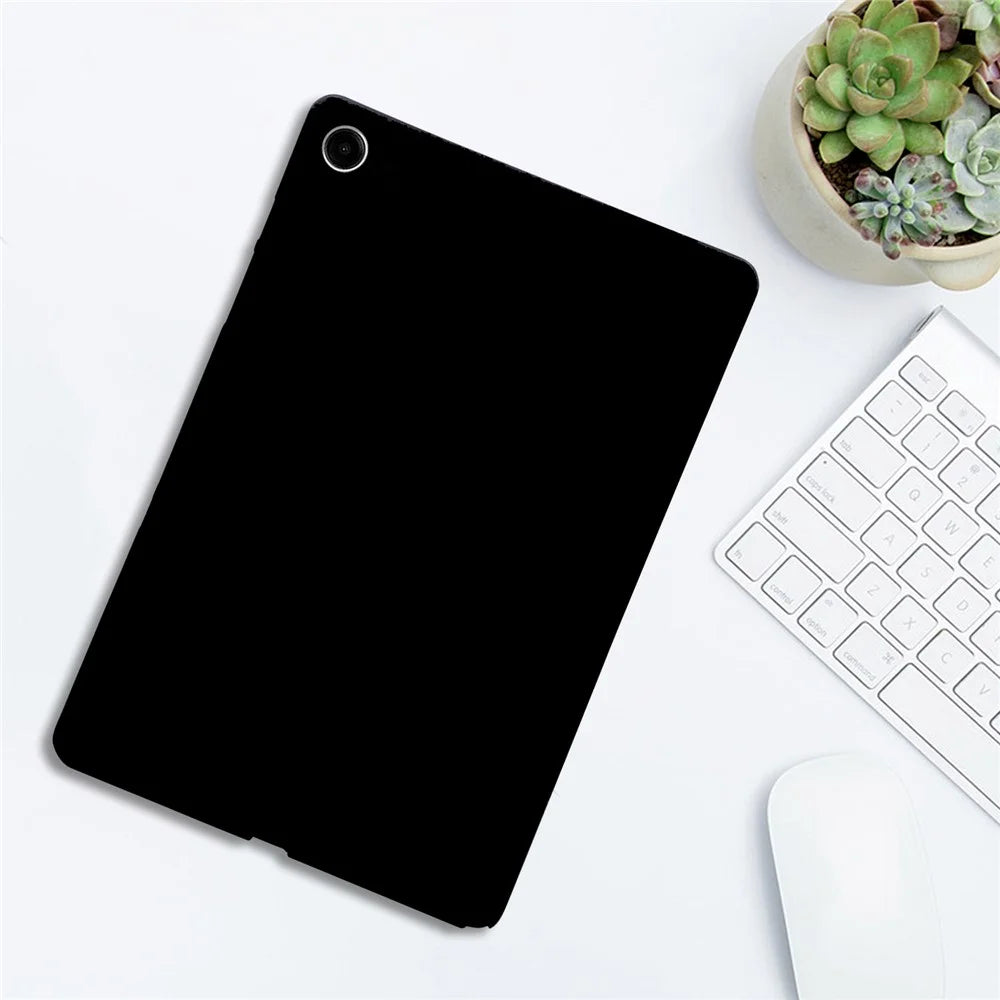 For Samsung Galaxy Tab A11+ / Tab A9+ Case Slim Matte TPU Protective Tablet Cover - Black - 4