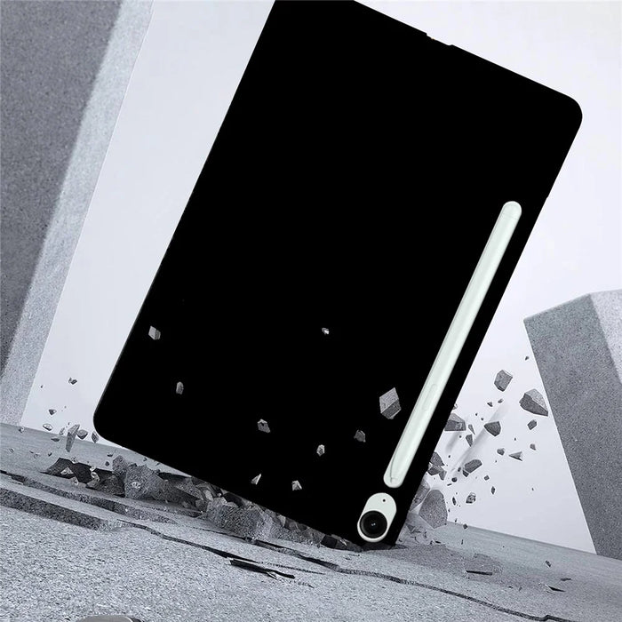 For Samsung Galaxy Tab S10 FE+ Case Slim Matte TPU Protective Tablet Cover - Black - 3