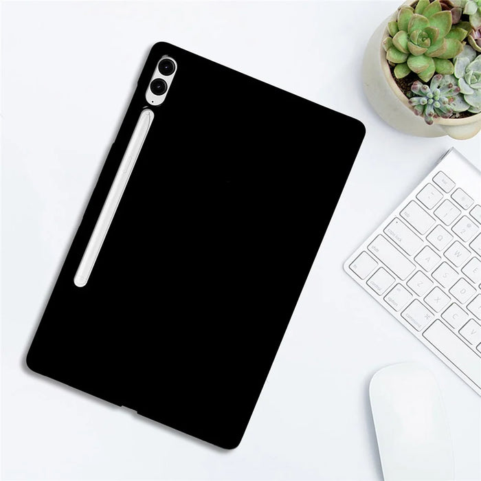 Tablet Case For Samsung Galaxy Tab S10+ / Tab S9+ / S9 FE+ , Slim Matte TPU Protective Cover - Black - 4