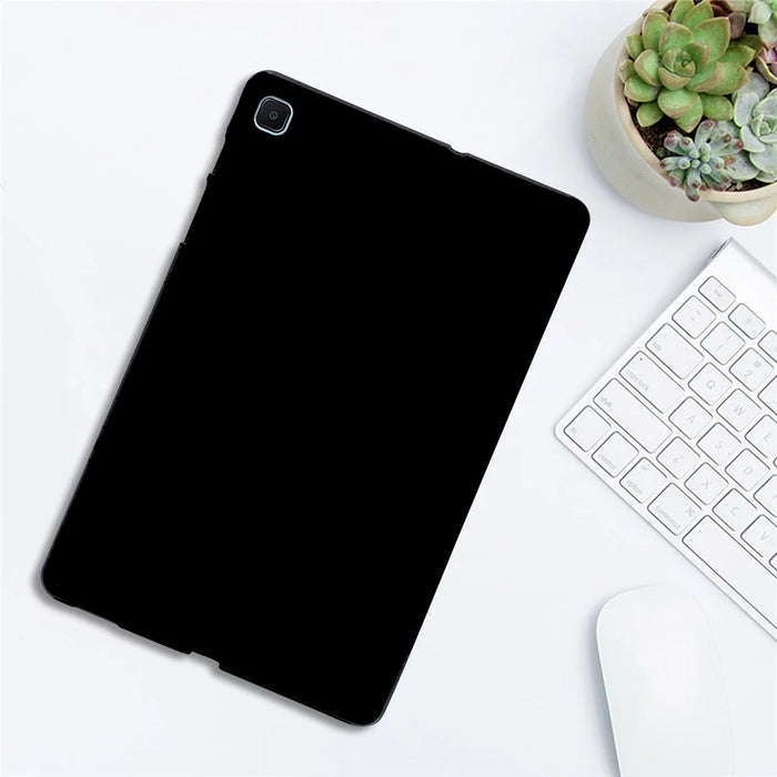 Tablet Case For Samsung Galaxy Tab S6 Lite (2024) / (2022) / (2020) , Slim Matte TPU Protective Cover - Black - 4