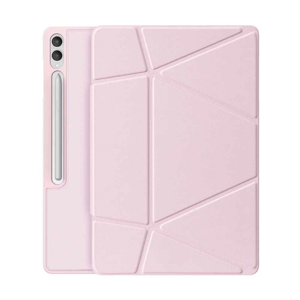 DUX DUCIS For Samsung Galaxy Tab S12 Ultra / S11 Ultra / S10 Ultra / S9 Ultra Tablet Case  Vers Series Multi-function Folding Stand Leather Cover - Pink - 1