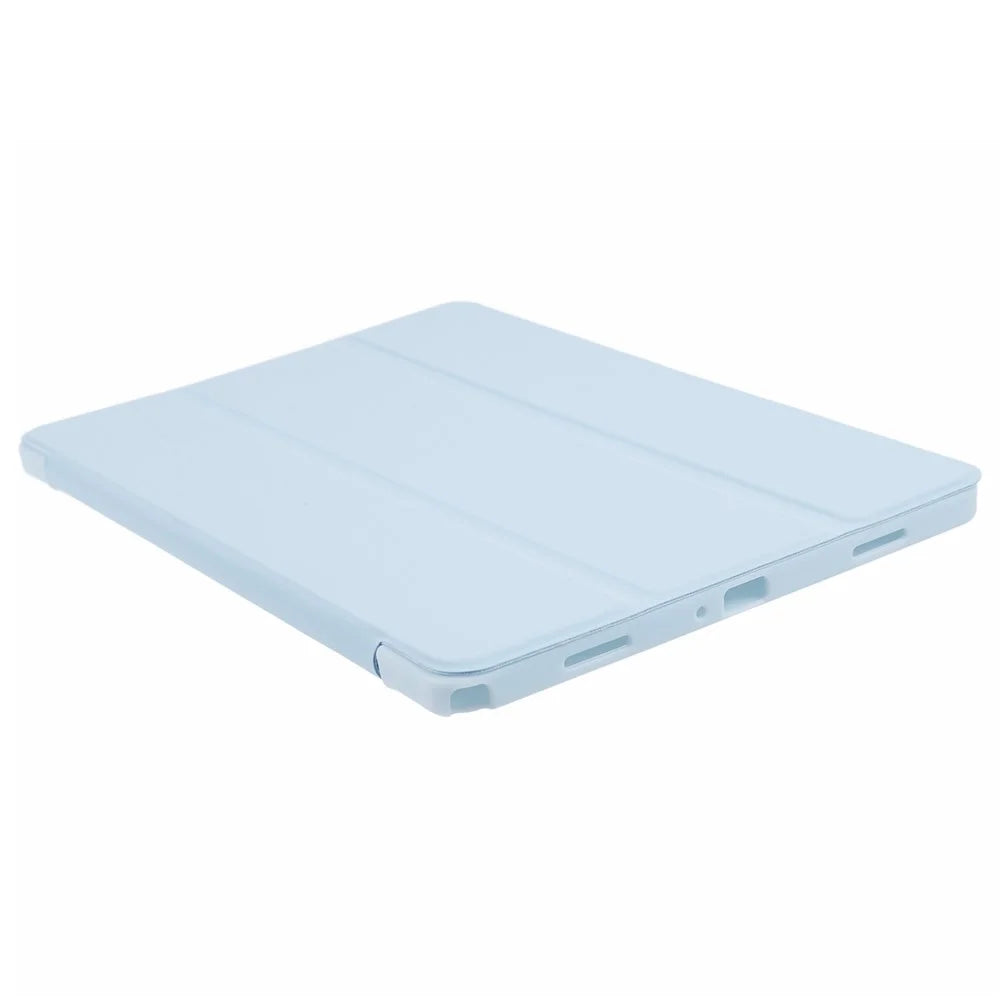 For Samsung Galaxy Tab A11+ Case Leather + Honeycomb TPU Tablet Cover Tri-Fold Stand - Baby Blue - 6