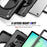 For Samsung Galaxy Tab A11+ Case Kickstand PC + TPU + Silicone Cover - Black - 5
