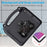 EVA Case For iPad 10.2 (2021)  /  (2020)  /  (2019)  /  Air 10.5 inch (2019) Motorcycle Kickstand Shockproof Tablet Cover with Handle - Black - 3