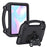 For iPad mini (2024)  /  (2021) EVA Case Motorcycle Kickstand Shockproof Tablet Cover with Handle - Black - 1