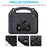For iPad mini (2024)  /  (2021) EVA Case Motorcycle Kickstand Shockproof Tablet Cover with Handle - Black - 2