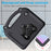 For iPad mini (2024)  /  (2021) EVA Case Motorcycle Kickstand Shockproof Tablet Cover with Handle - Black - 3