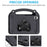 Motorcycle Kickstand EVA Case with Handle For Samsung Galaxy Tab A11 / A9 / A7 Lite 8.7-inch / A 8.0 (2019) - Black - 2