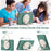 For Samsung Galaxy Tab A11 Case 360 Degree Rotary Kickstand Handle PC + TPU Hybrid Cover - Emerald Green - 4
