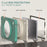 For Samsung Galaxy Tab A11 Case 360 Degree Rotary Kickstand Handle PC + TPU Hybrid Cover - Emerald Green - 7