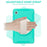 For Samsung Galaxy Tab A11 Case Rotary Kickstand PC + TPU Tablet Cover with Hand Strap - Mint Green - 3