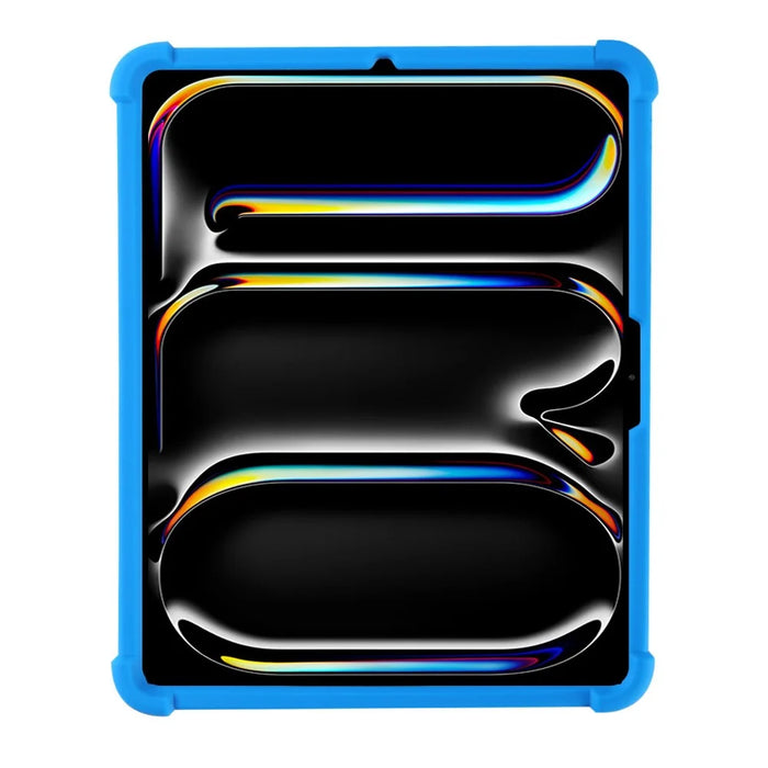 For iPad Pro 11 (2025) Case Adjustable Kickstand Silicone Tablet Protective Cover - Dark Blue - 3