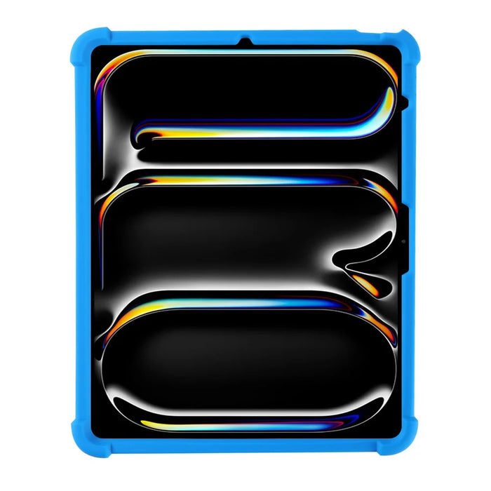 For iPad Pro 13 (2025) Case Adjustable Kickstand Silicone Tablet Protective Cover - Dark Blue - 3