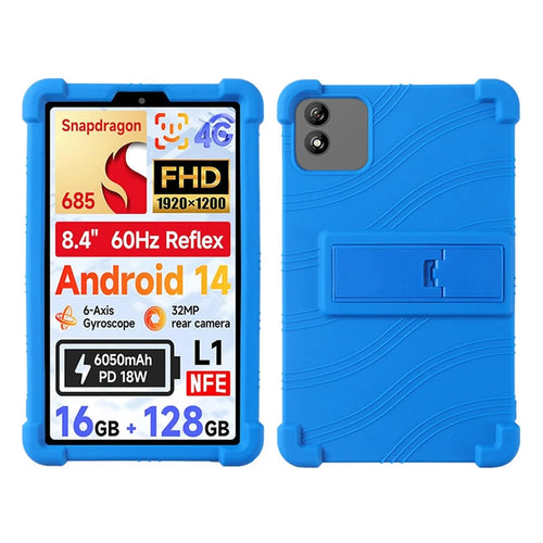 For BNCF BPad Mini Case Adjustable Kickstand Silicone Tablet Protective Cover - Dark Blue - 1