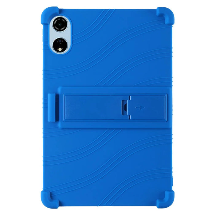 For Blackview Mega 3 Case Adjustable Kickstand Silicone Tablet Protective Cover - Dark Blue - 2