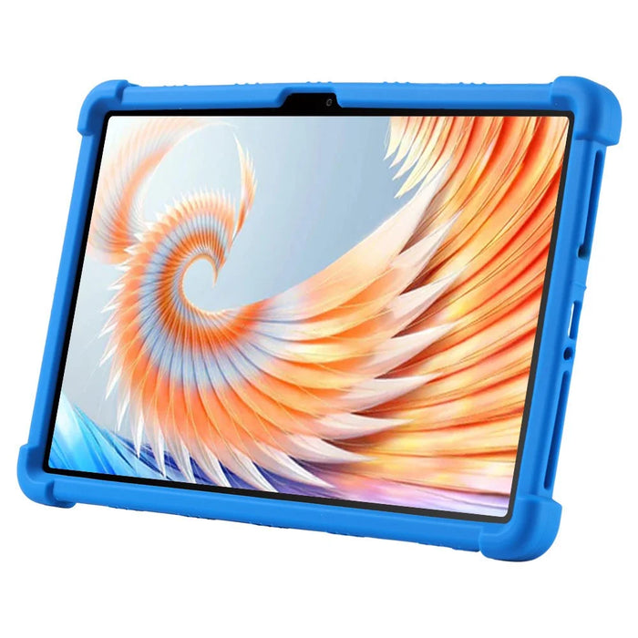 For Blackview Mega 3 Case Adjustable Kickstand Silicone Tablet Protective Cover - Dark Blue - 4